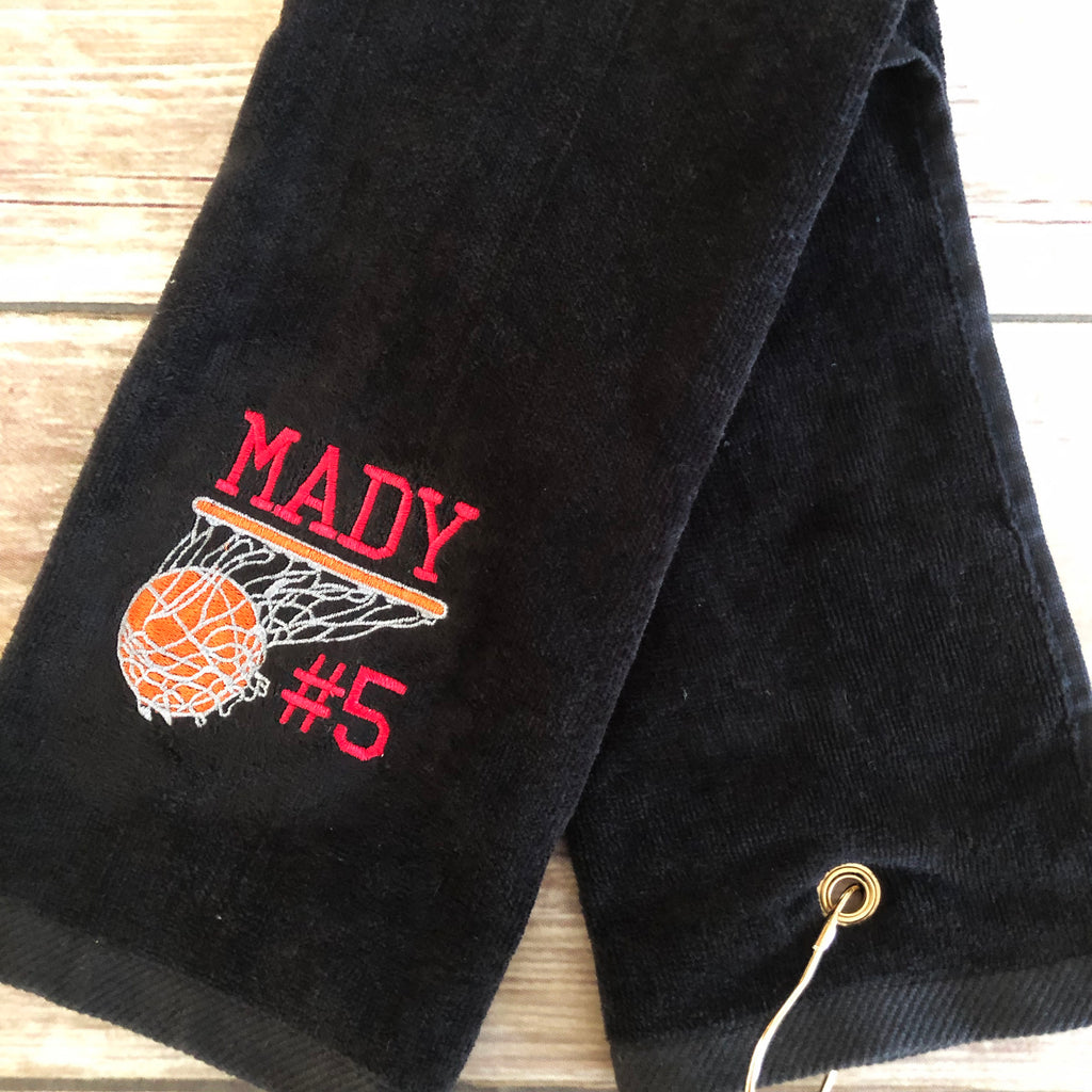 Personalized Basketball Towel-AlfonsoDesigns
