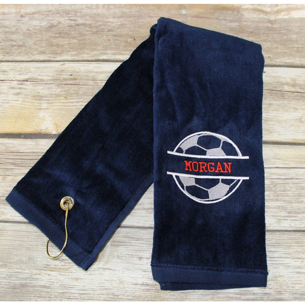 Personalized Soccer Sports Towel-AlfonsoDesigns