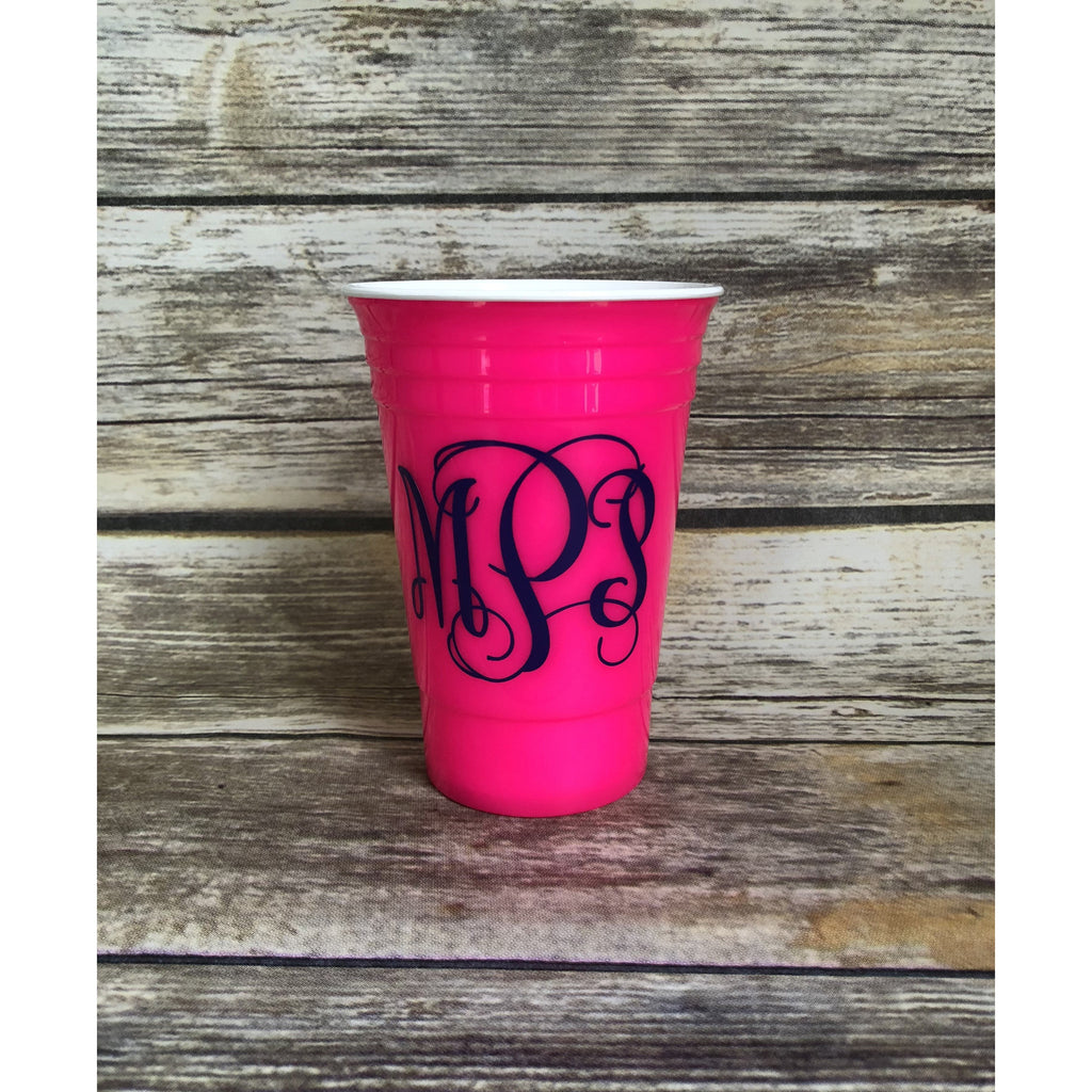 Monogrammed Solo Cup-AlfonsoDesigns